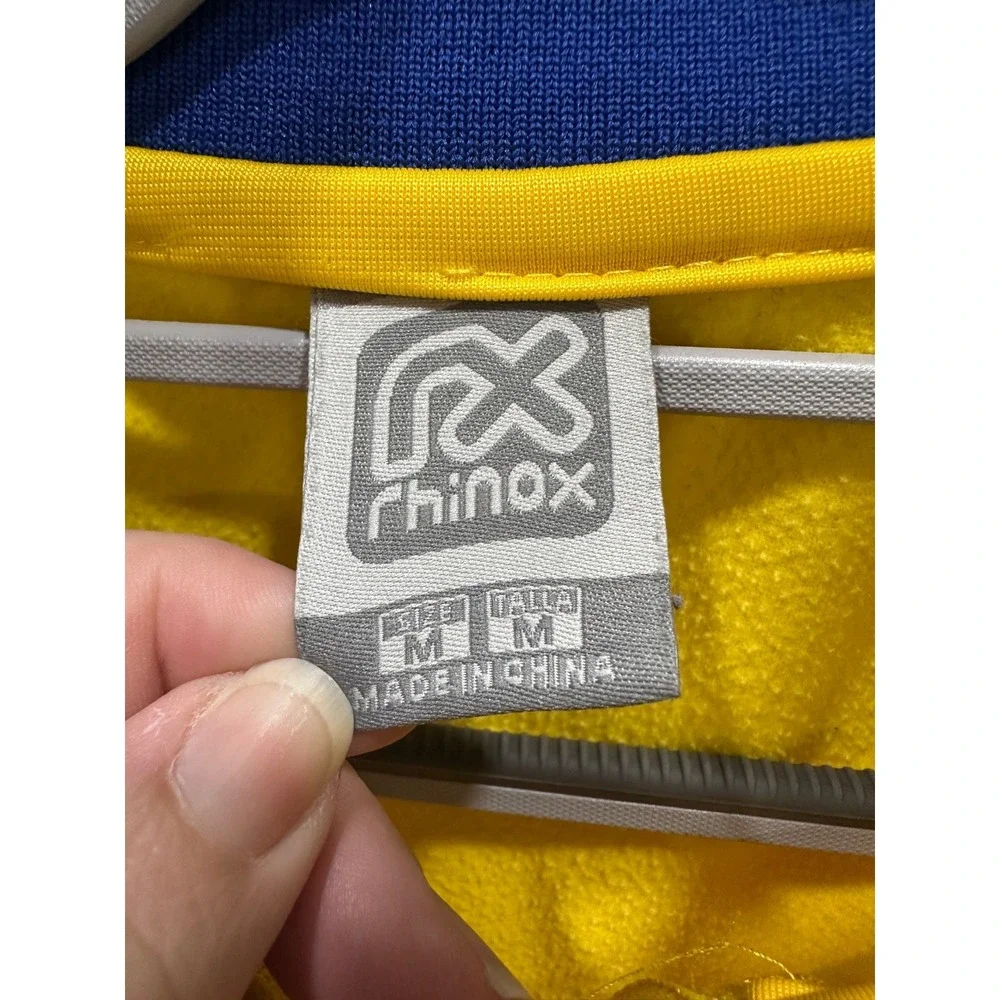 rhinox brazil yellow soccer /track jacket men's‎ medium